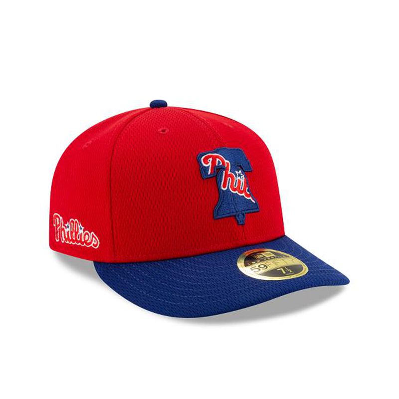 MLB Philadelphia Phillies 2021 Spring Training Low Profile 59Fifty Fitted (DVY3179) - Red New Era Caps